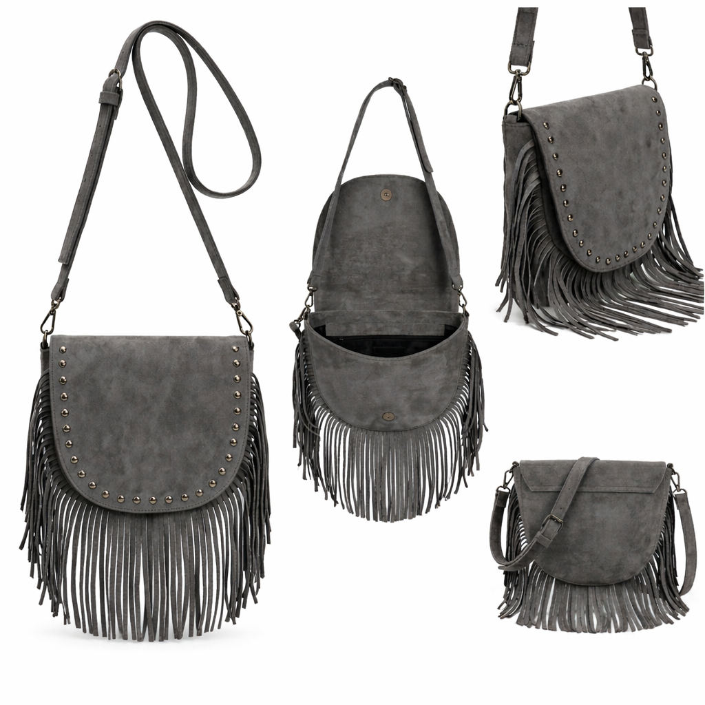 Ira – Suede Fringe Crossbody