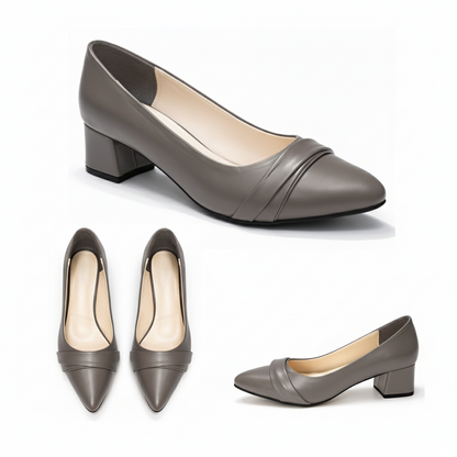 Zoya Low Block-Heel Shoes | Scarpella
