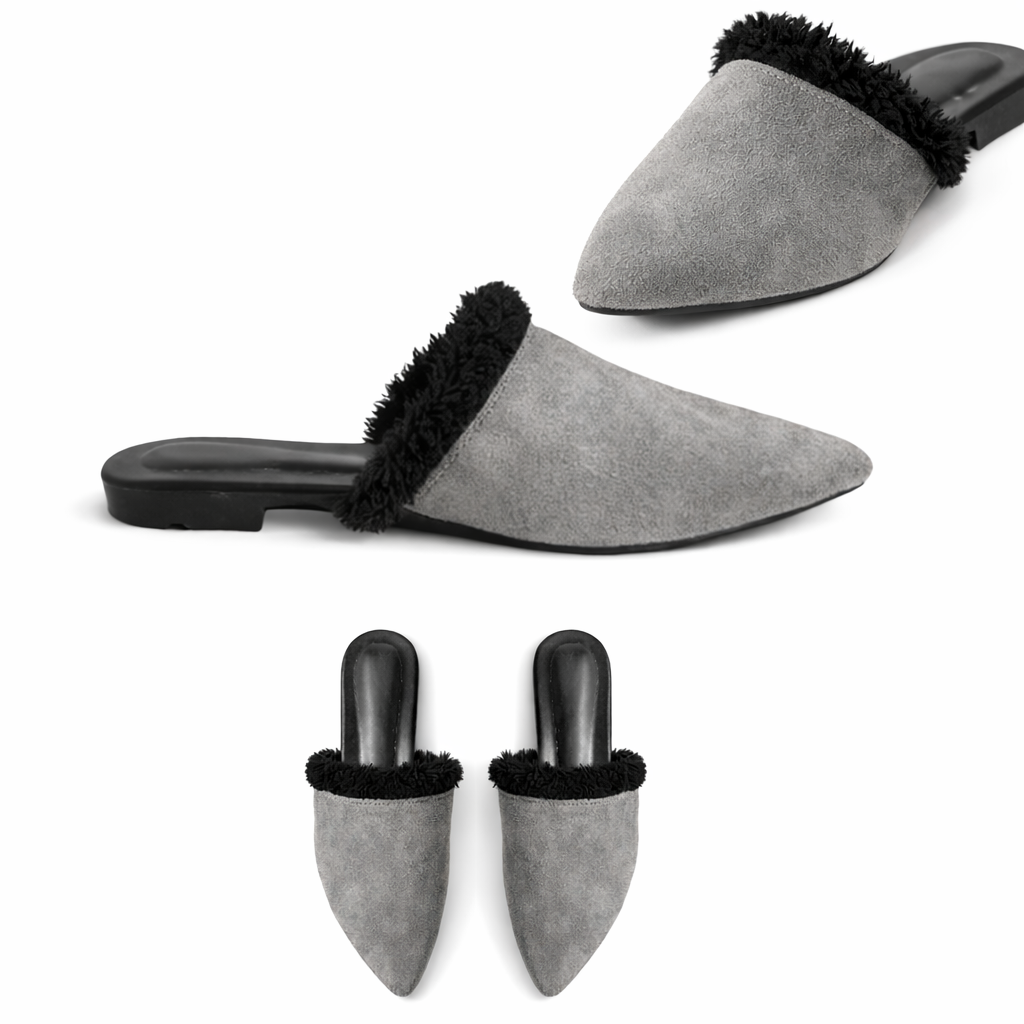 Evara – Suede Pointed Mule