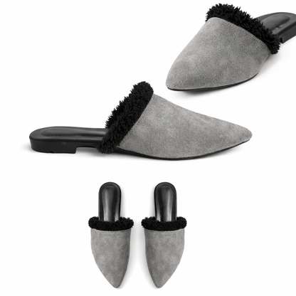 Evara – Suede Pointed Mule