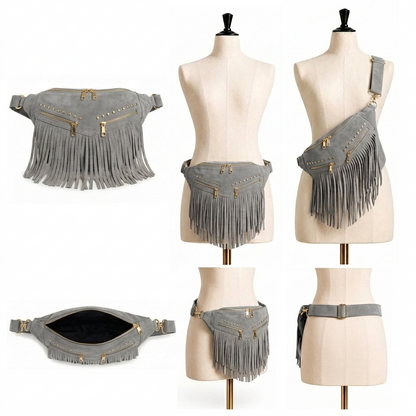 Kalira – Suede Fringe Waist Bag