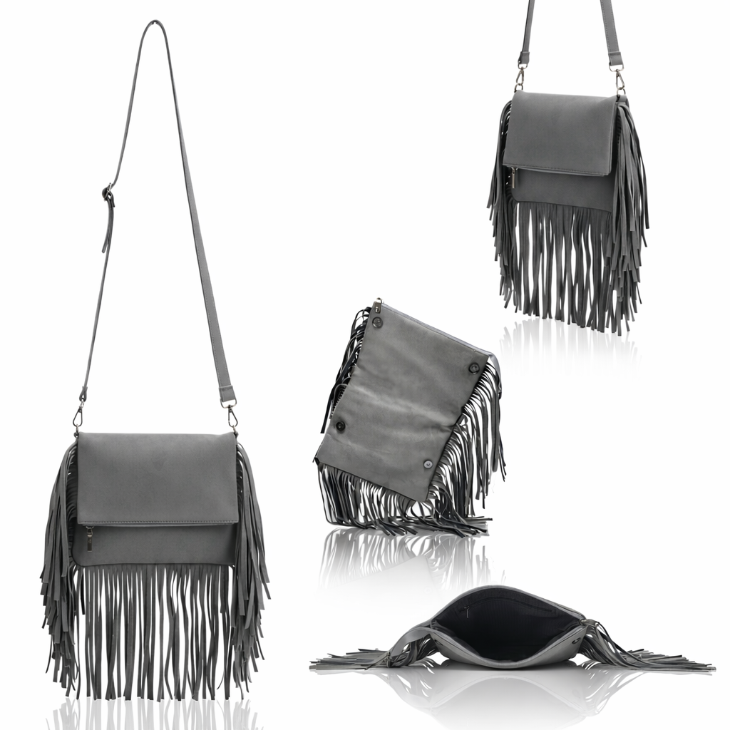 Juno Fringe Crossbody Bag | Scarpella