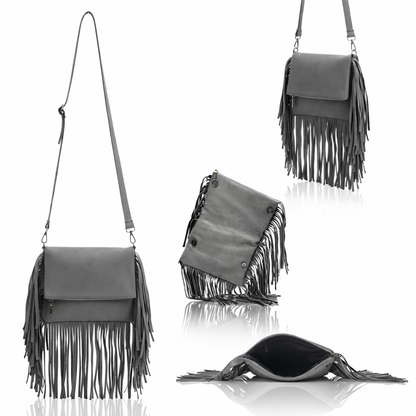 Juno Fringe Crossbody Bag | Scarpella