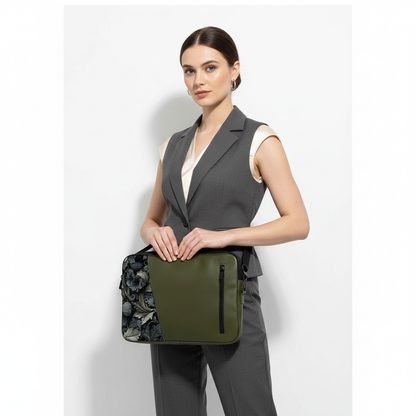 Olive intertwined Edge Laptop Sleeve