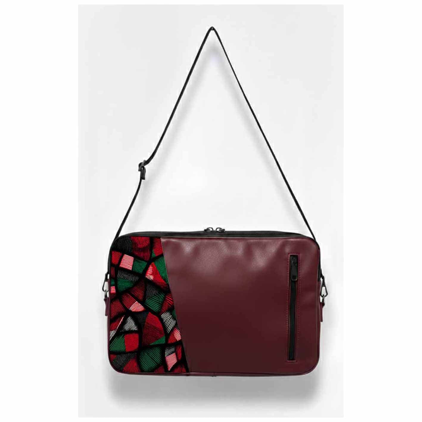 Burgundy  Aki Edge Laptop Sleeve