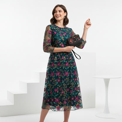 Black Botanica Aven Wallet