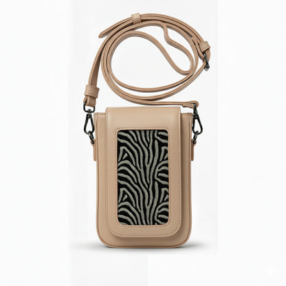 ZEBRA Sleek Crossbody Clutch | Scarpella