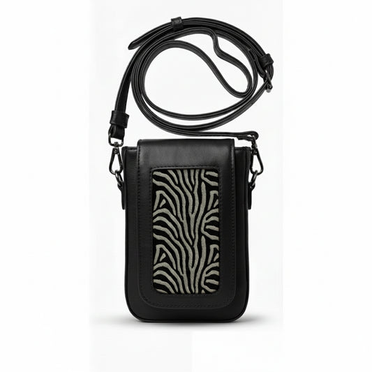 ZEBRA Sleek Crossbody Clutch | Scarpella