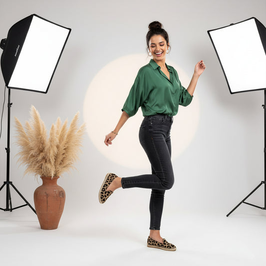 Flaree Cheetah Flat Shoes