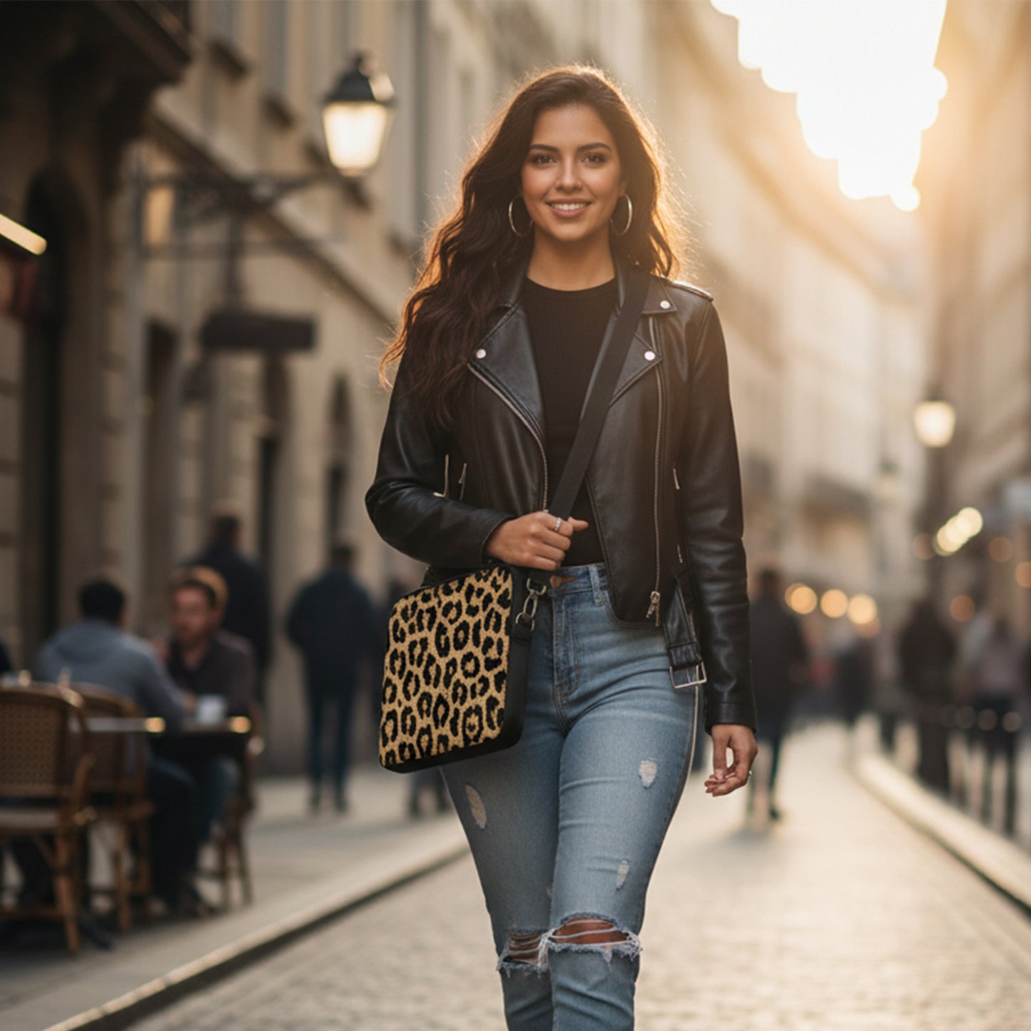 Printed  Cheetah Laptop Sleeve