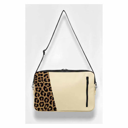 Beige Cheetah Edge Laptop Sleeve