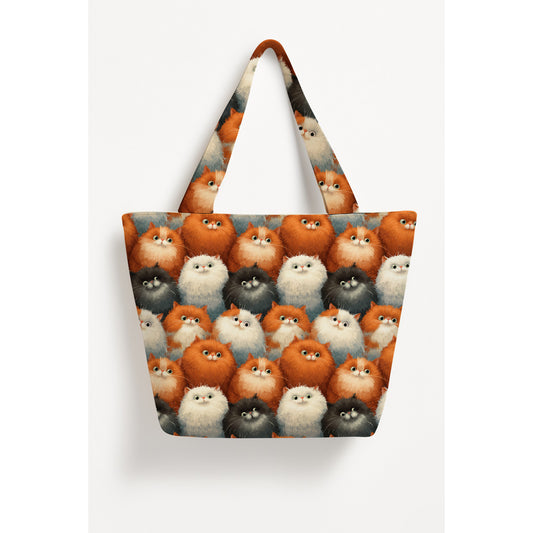 Printed Didi Basket Tote Bag