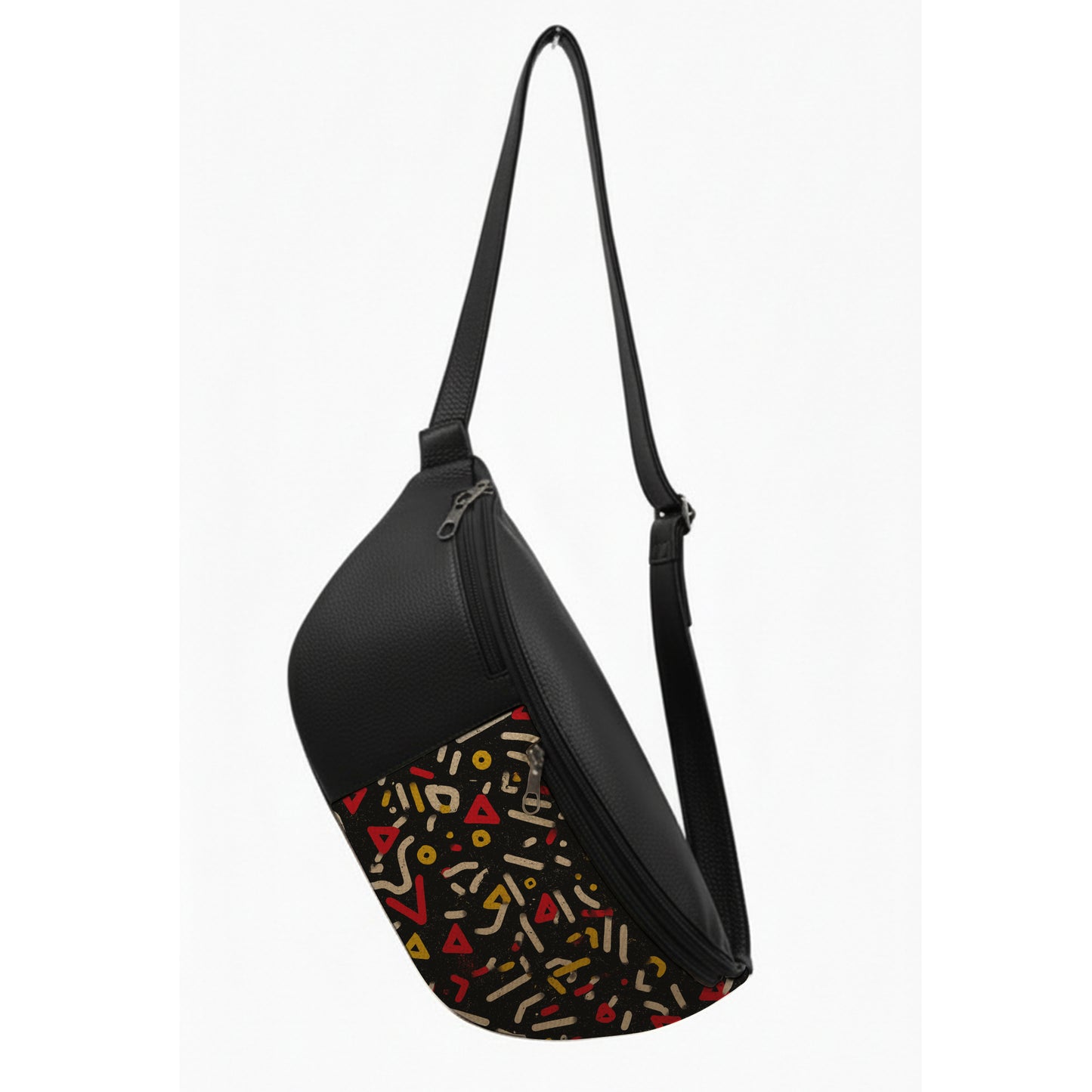 Black Drift Rush Chest Crossbody Bag