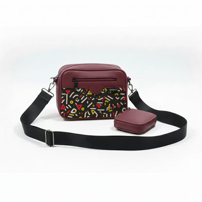 Burgundy  Jasmine Drift Cross bag