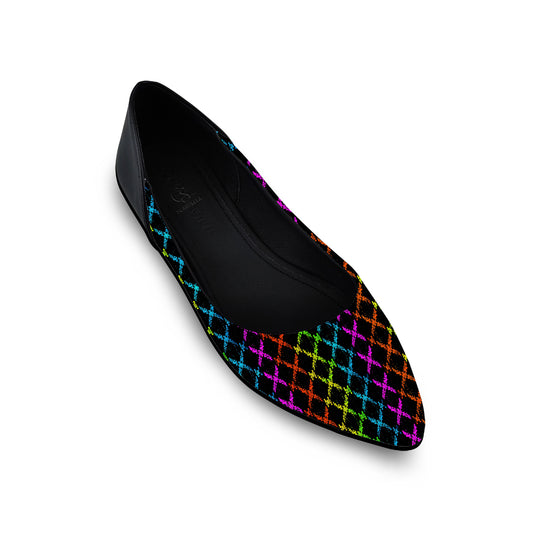 Black AYANA Eclat Flat Shoes