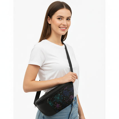 Black Embrace Rush Chest Crossbody Bag