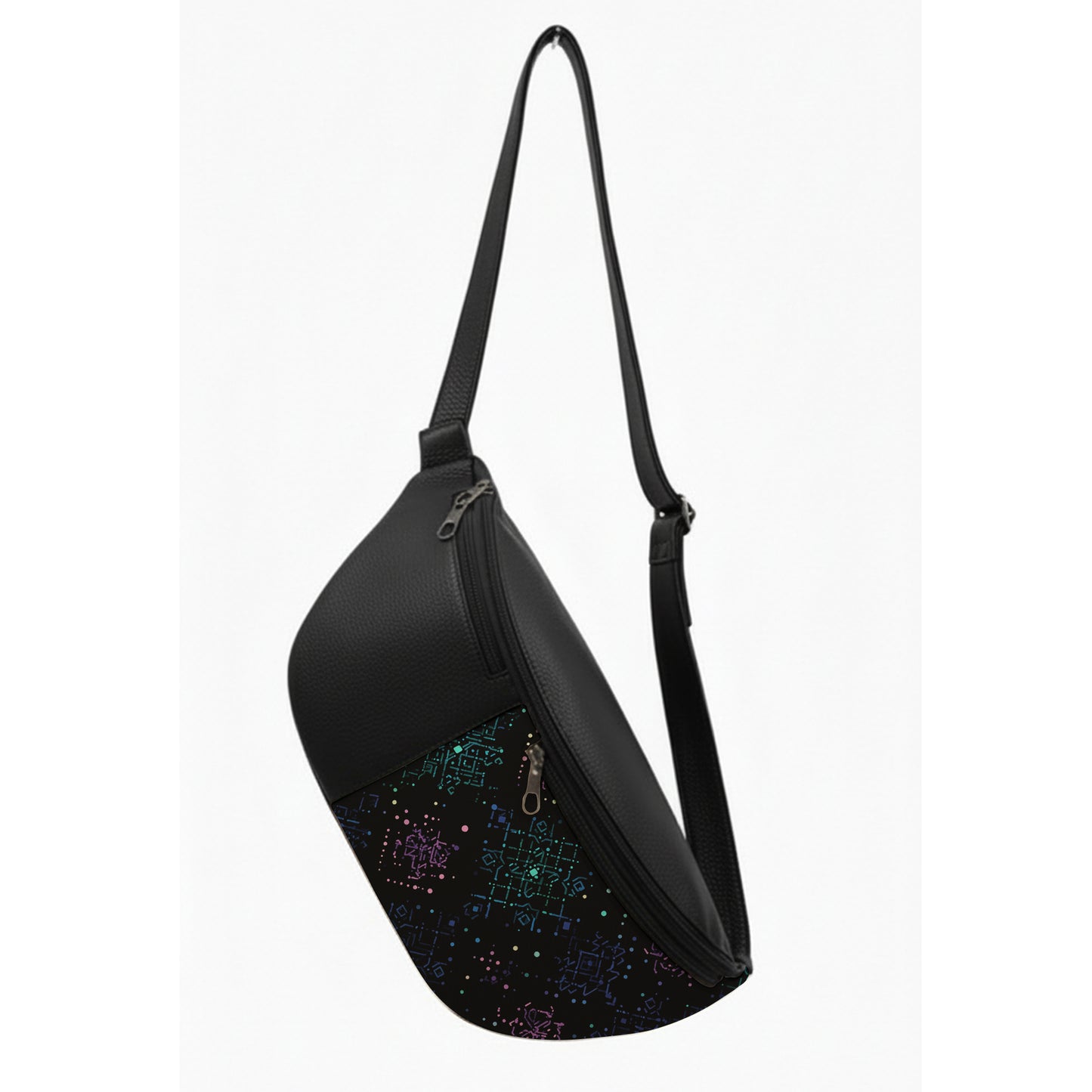 Black Embrace Rush Chest Crossbody Bag