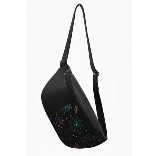 Black Embrace Rush Chest Crossbody Bag