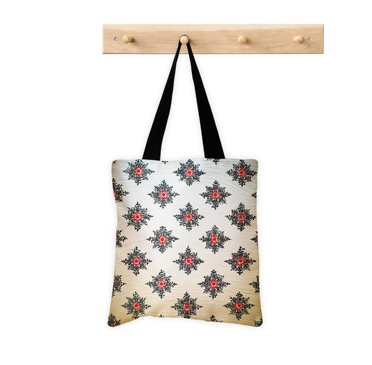 Printed Flourish Tote Bag
