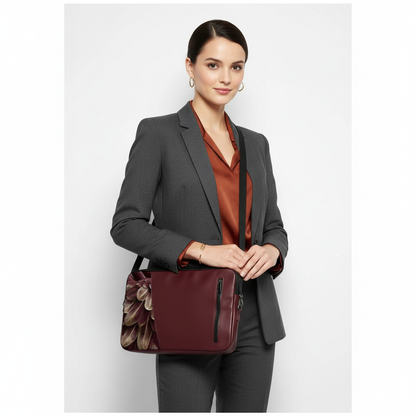 Burgundy  House Edge Laptop Sleeve