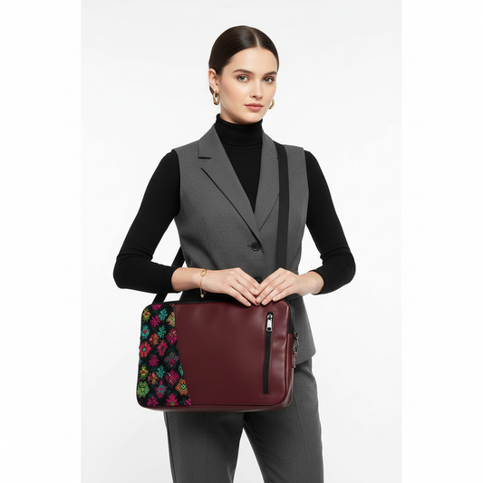 Burgundy Sienna Edge Laptop Sleeve