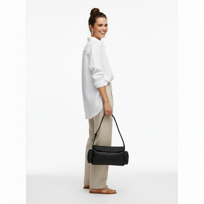 Black LUSHA Dual Carry Bag (Hand & Shoulder)
