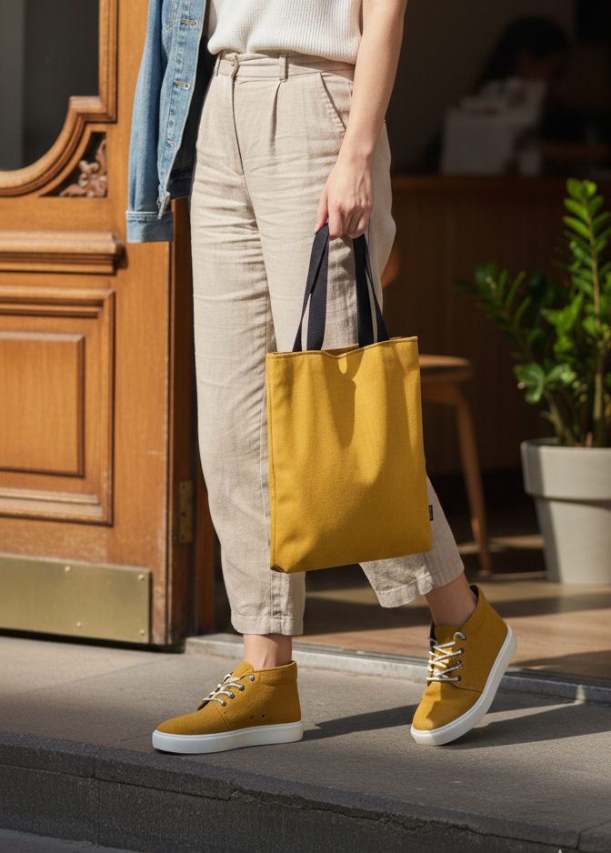 solid Tote Bag + Zest Sneak