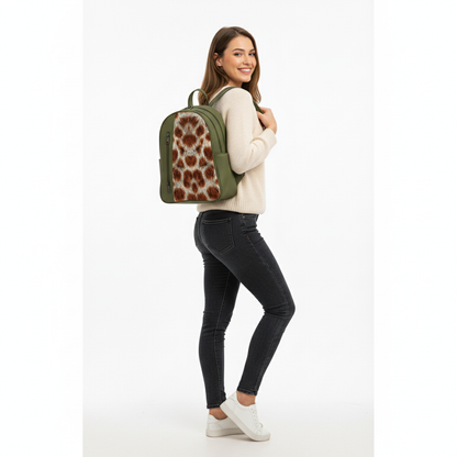 Olive VOLT Giraffe Backpack