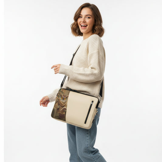 Beige Glim Edge Laptop Sleeve