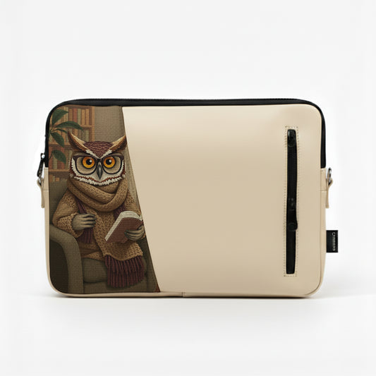 Beige Glim Edge Laptop Sleeve