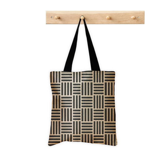 Printed Grida Tote Bag