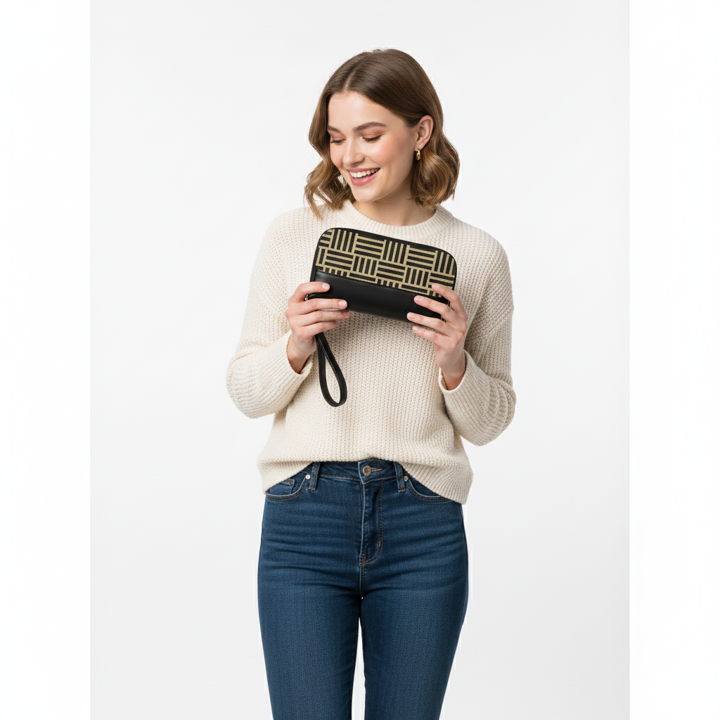 Black Joyful Grida Wallet