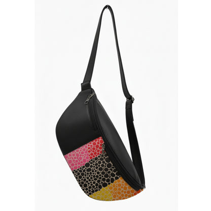 Black Grunge Rush Chest Crossbody Bag