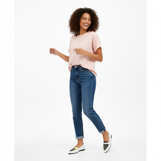 White Stride Grunge Flat Shoes