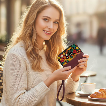 Burgundy Botanica Happy Wallet