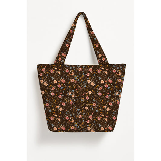 Printed Hikari Basket Tote Bag