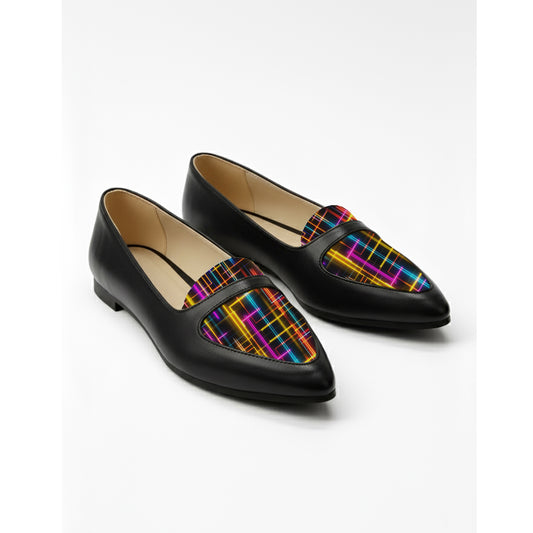 Black Stride JAVIN Flat Shoes