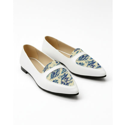 White Stride Kaia Flat Shoes