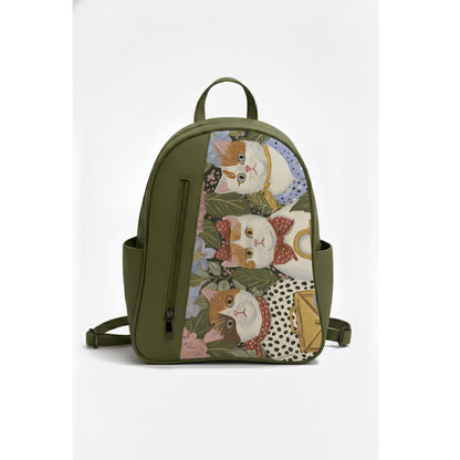 Olive VOLT Lady Cats Backpack
