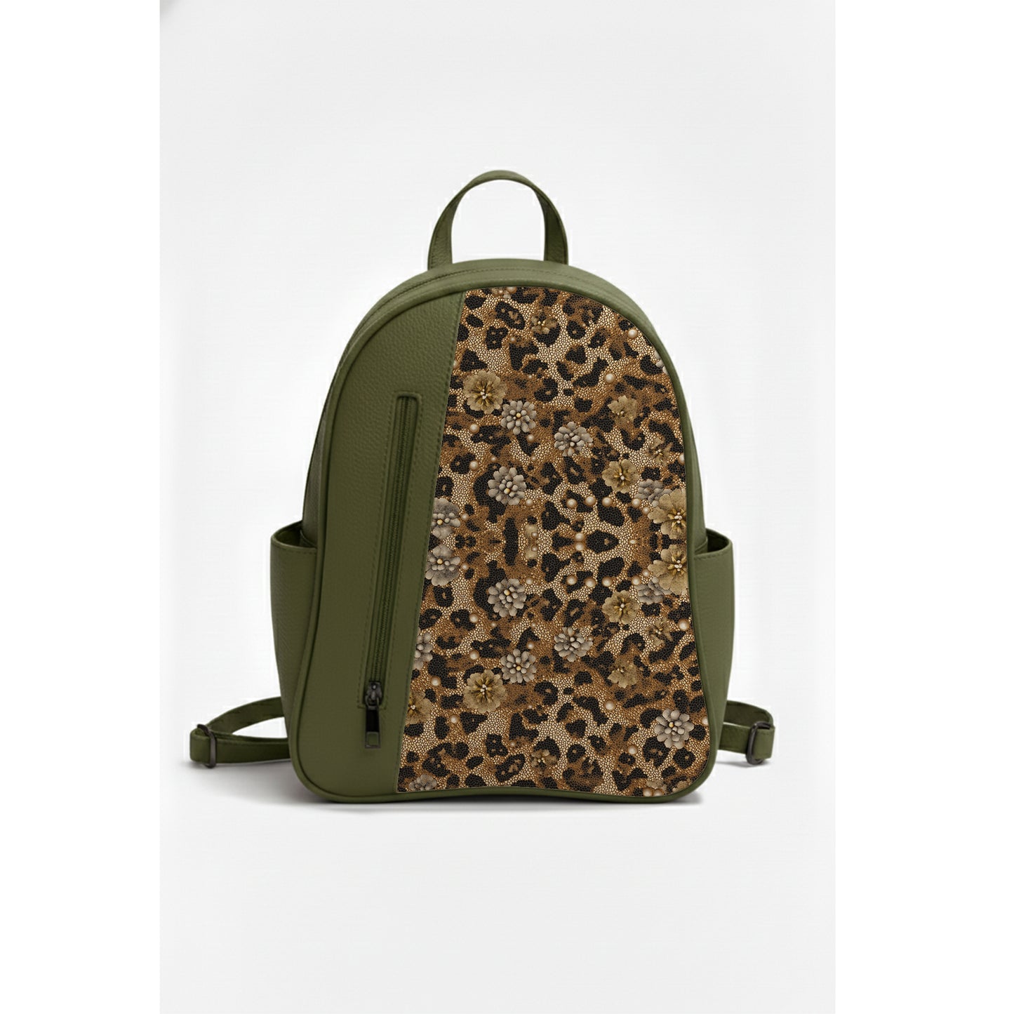 Olive VOLT Leopard Backpack