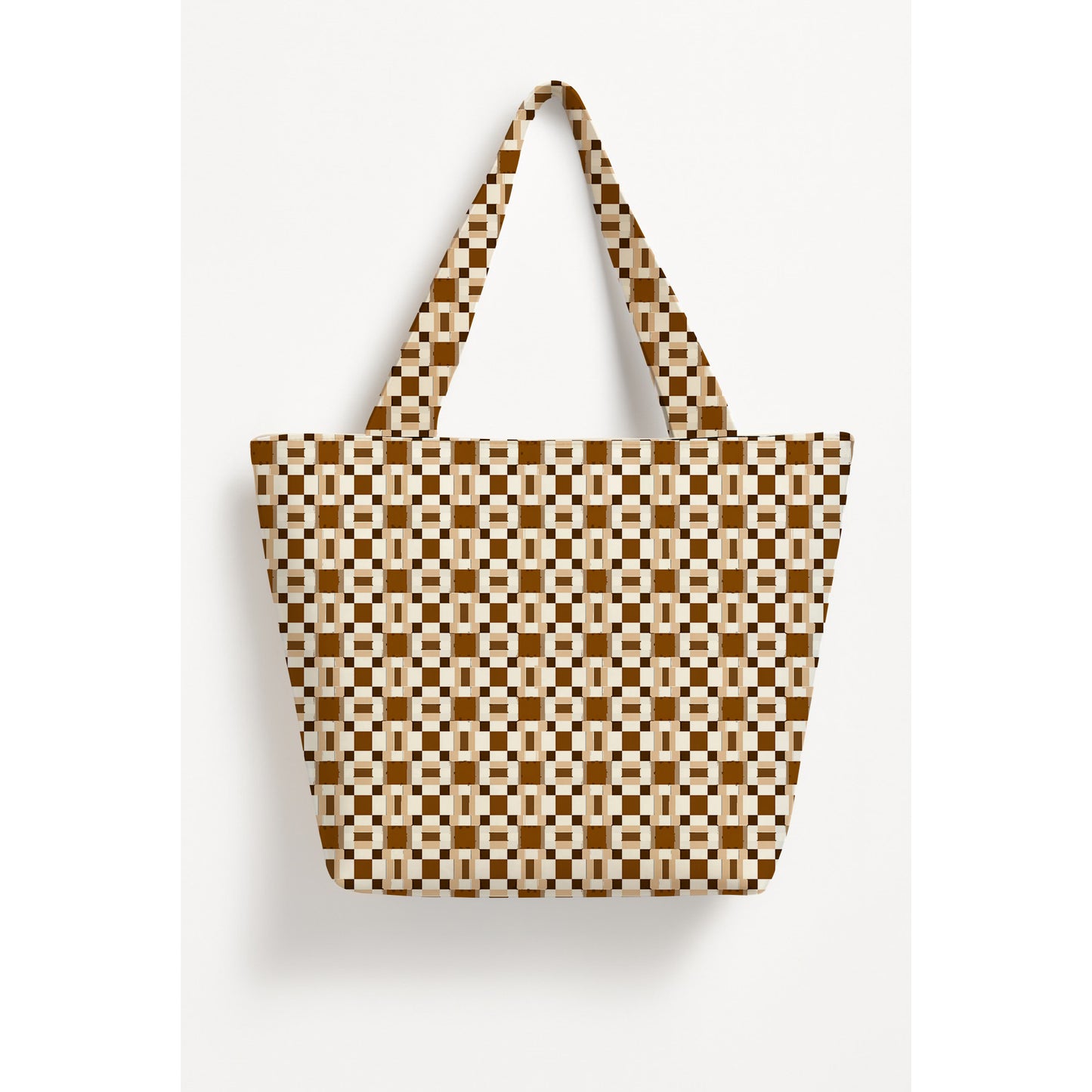 Printed Lumina Basket Tote Bag