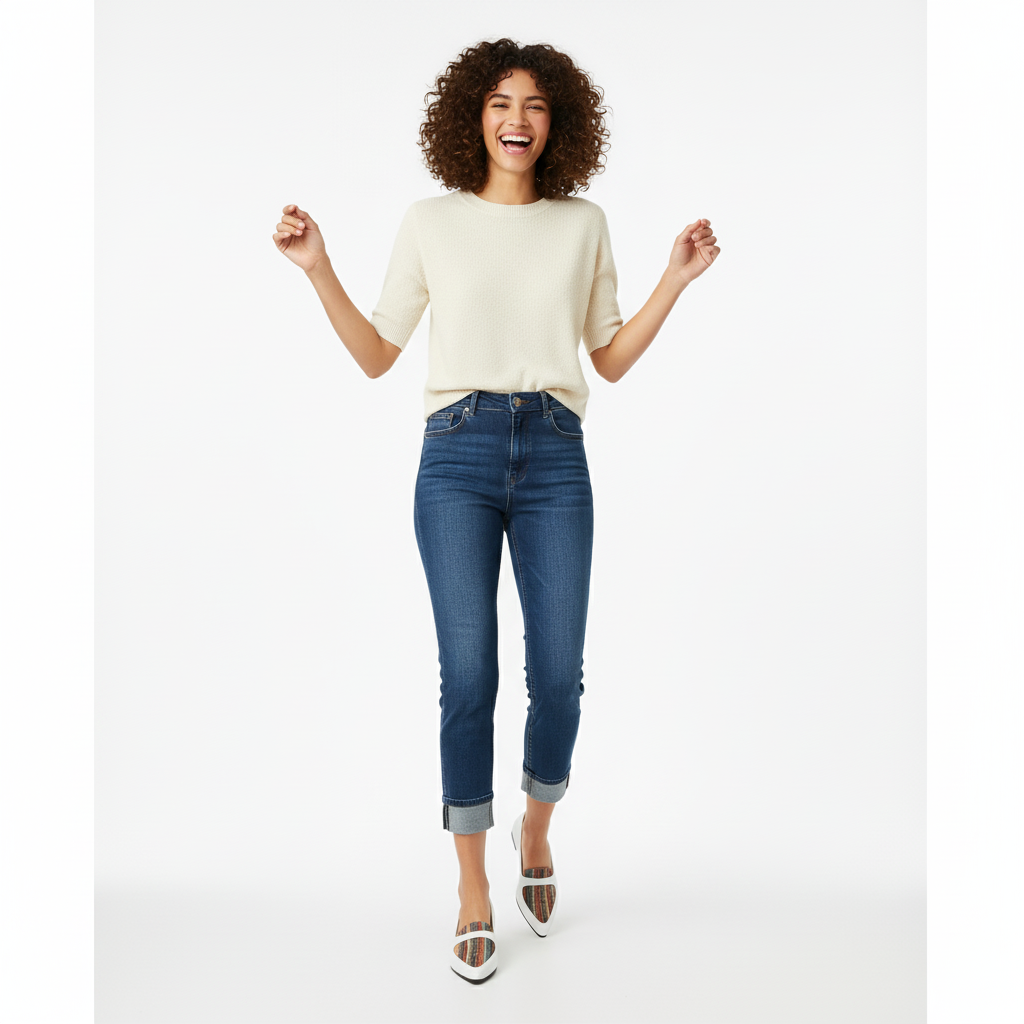 White Stride Mirage Flat Shoes