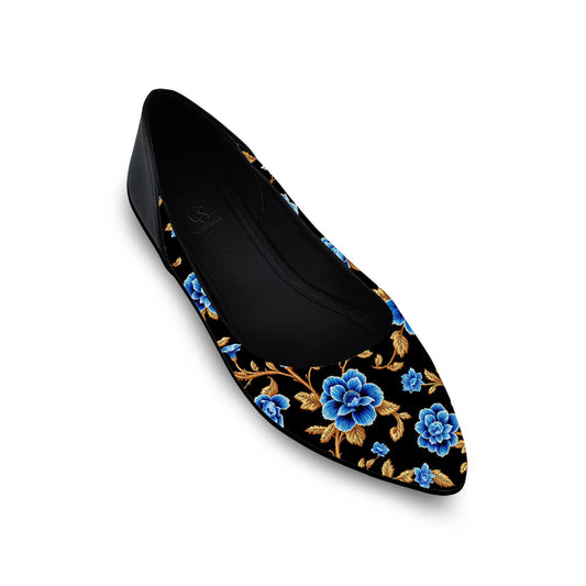 Black AYANA Nilo Flat Shoes