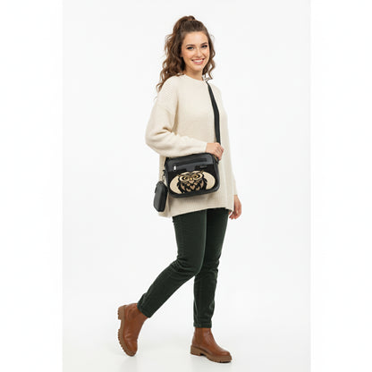 Black Jasmine Owl  Cross bag