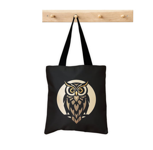 Printed Owl Tote Bag