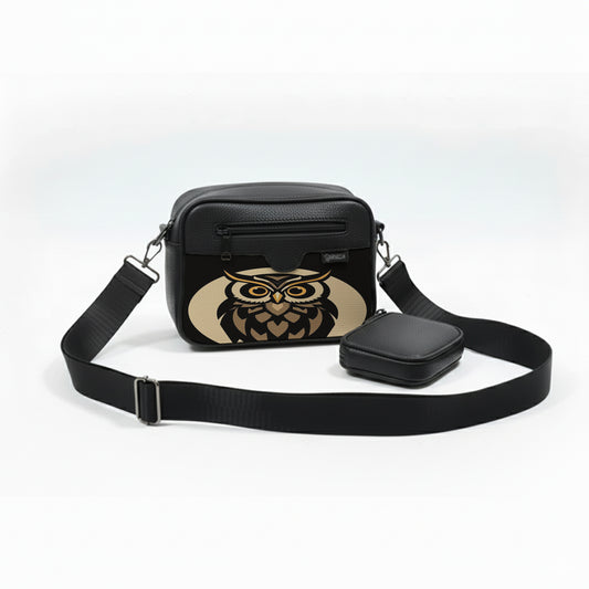 Black Jasmine Owl  Cross bag