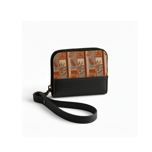 Black Botanica Patchwork Wallet