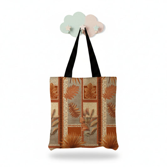 Printed Patchwork Tote Bag