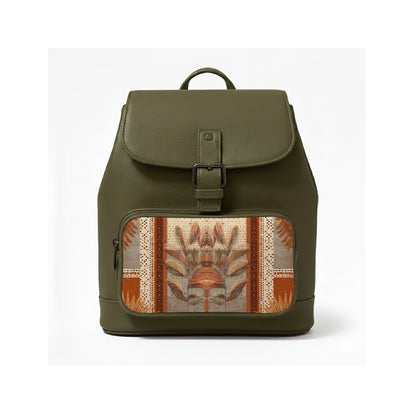 Olive Patchwork Nancy Backpack