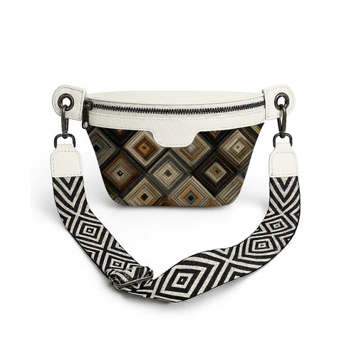 Printed Lana  Pique Waist Bag